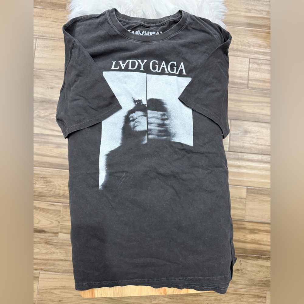 Lady Gaga Black Graphic Tee